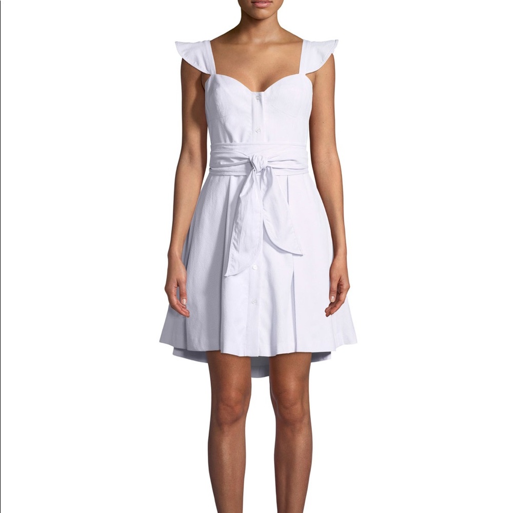 Milky Searsucker Corset Dress - Like New!!